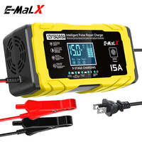Chargeur de batterie intelligent E-MaLX 12V15A/24V8A pour voiture et moto avec OCP OVP OTP SCP
