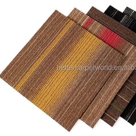 100% Nylon fliesen Teppich Chinesisches Neujahr moderne Brown Loop Flor modulare quadratische kommerzielle Büro teppich fliesen