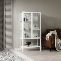 Meuble Vitrine Métallique à Porte Simple en Acier, Bibliothèque, Meuble de Présentation – Prix Usine – Offre Spéciale