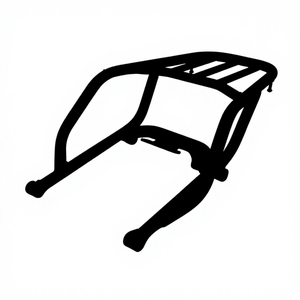 แร็คท้ายมอเตอร์ไซค์ M-Biker Kawasaki W175 พร้อมท่อเหล็กเคลือบผง รับน้ำหนักได้ 3 กก. กระเป๋าข้างมอเตอร์ไซค์มือสอง - Product Image 1