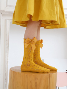 <span class=keywords><strong>Calcetines</strong></span> para Niños OEM, Transpirables, de Malla, con Lazo, Diseño Calado, Modernos, Certificados CE, Lindos, de Algodón, Largos, para Bebés - Product Image 5