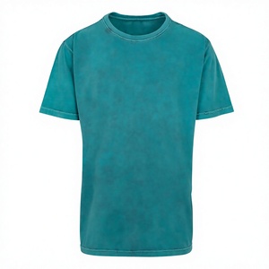 เสื้อยืดคอตตอนทรงหลวมใส่สบายสำหรับผู้ชาย สไตล์ลำลอง ซักแบบแอซิดวอช ขายส่ง รับผลิตตามแบบ สวมใส่ได้ทุกวัน - Product Image 1