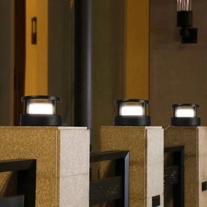 Borne lumineuse LED extérieure en aluminium IP65 étanche forme ronde 110V/220V E27 Base jardin <span class=keywords><strong>pilier</strong></span> <span class=keywords><strong>lumière</strong></span> <span class=keywords><strong>de</strong></span> 5 W/7W - Product Image 3