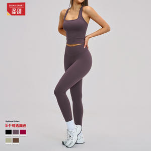 Ensemble de cyclisme Zechuang pour femmes, vêtements de sport en nylon et élasthanne de couleur unie, SMLXL, fitness, course à pied, yoga, entraînement en plein air - Product Image 5