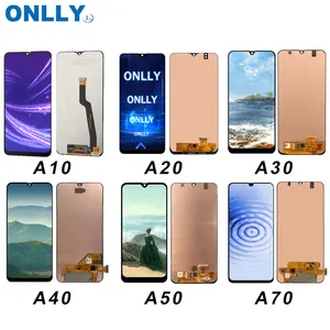 OEM Lcd, tampilan Lcd layar sentuh untuk Samsung A10 A11 A12 A20 A21s A30 A40 A50 A51 A70 A71 LCD Pantalla S8 S9 S10 Plus Lcd