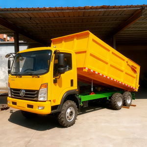 נגרר משא מתקפל 38 טון דו-גלגלי מיני רכב חקלאי נגרר הטיה חצי-נגרר טרקטור למכירה - Product Image 2