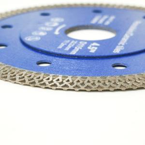 Lame de scie circulaire diamantée de qualité industrielle 105 mm, renforcée en maille turbo, revêtement Ti, pour carrelage, marbre, granit -001 - Product Image 5