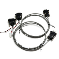 Kabel Rakitan Industri Kustom Tanpa Pelindung D-Sub 9 Pin Male ke 15 Pin Male dengan Molex Mini Fit 4.2 mm Pitch Seri 5557 2 Pin