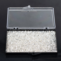 Moissanite Diamant Certifié VVS en Vrac, Pierre Précieuse Ronde Brute Certifiée, Couleur Personnalisée, Certifié GRA, Vente en Gros