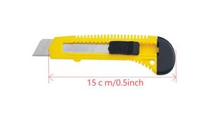 Cắt tỉa dao 18mm Snap Off lưỡi khóa trở lại hộp cắt mở trường văn phòng sinh viên tự làm văn phòng phẩm tiện ích dao có thể thu vào - Product Image 4