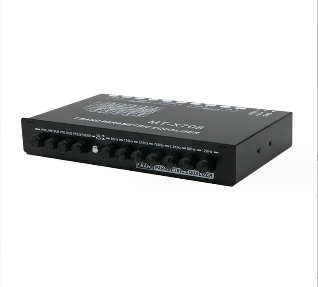 RTL-SDR Blog V4 R820T2MT-X708 Car Equalizer 7-Band Equalizer Car Audio EQ Tuning Crossover Amplifier
