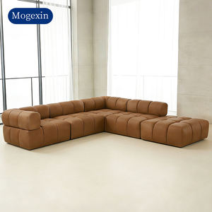 Modern Luxury Modular Combination Mario Bellini Sofa Sleeper Chesterfield Sectional Contemporary Leather Couch Large Corner Sofa - Product Image 1