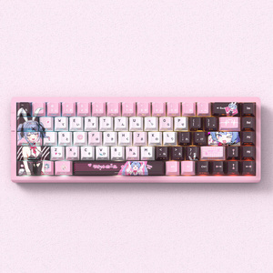 Teclas PBT Personalizadas con Temática de Rabbit Hole de Enigma Realm para Teclado Mecánico, Estilo Anime Vocaloid <span class=keywords><strong>Cosplay</strong></span>, 74 Teclas, Regalo para Gamers - Product Image 3