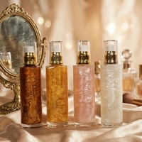 Huile corporelle en gel hydratante et nourrissante en gros, plusieurs saveurs et parfums, lotion scintillante parfumée sous marque privée
