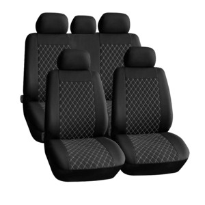Hava yastığı uyumlu otomobiller için ön ve arka bölünmüş tezgah koltuğu kapakları - Product Image 1