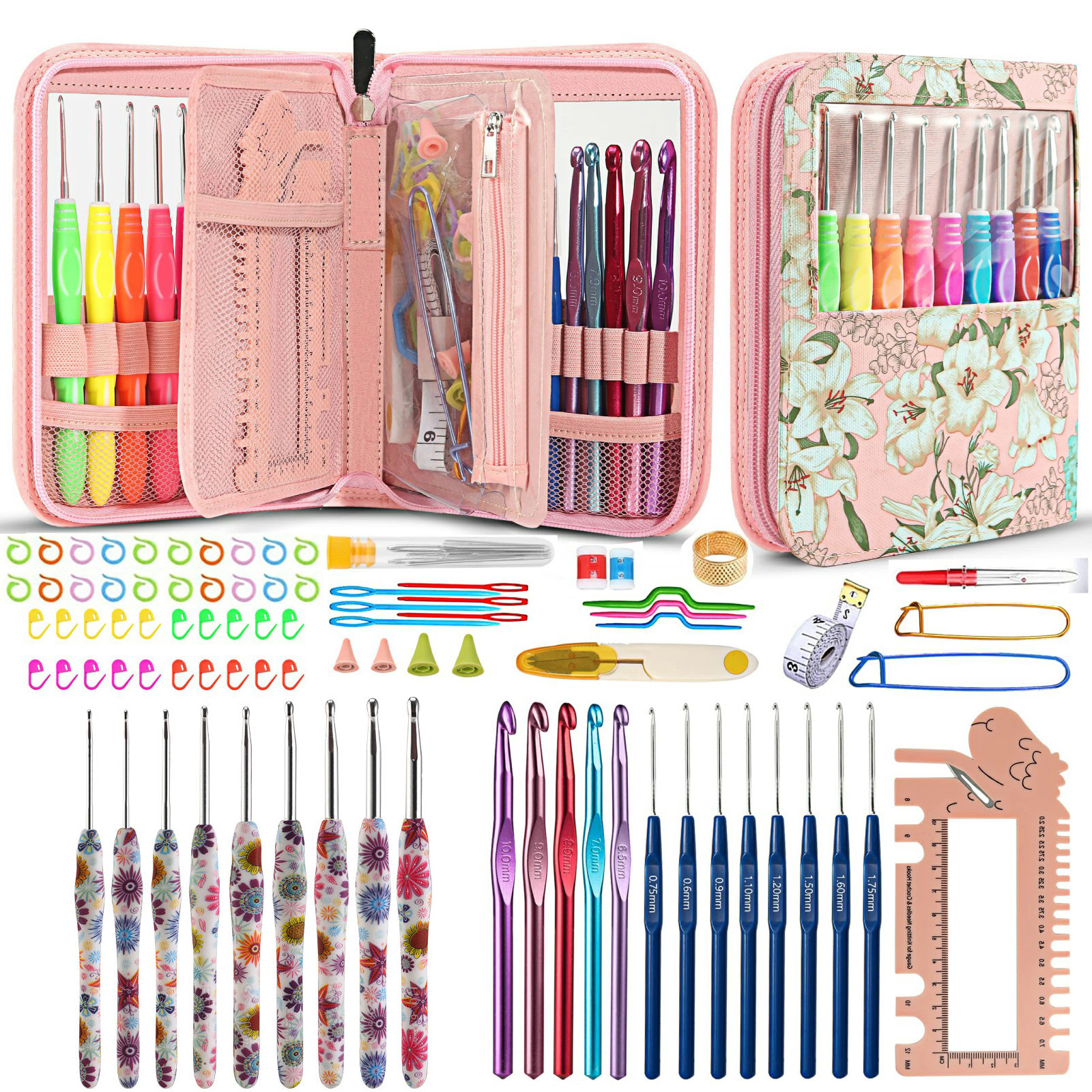 Pink jasmine crochet set