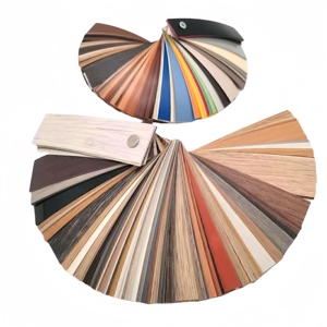 Nhà máy cung cấp <span class=keywords><strong>PVC</strong></span> cạnh dải băng nhựa nội thất tủ phụ kiện viền dải - Product Image 1