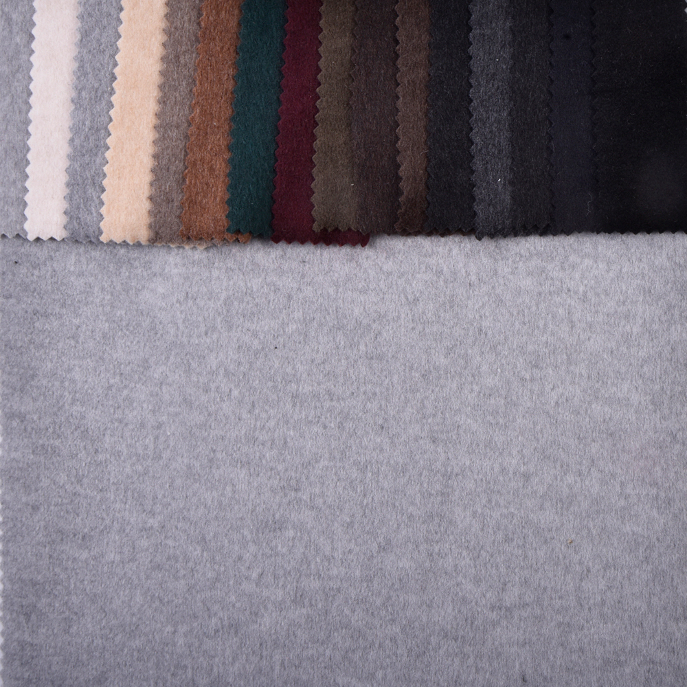 OEM/ODM Custom Polyester Ten Rayon Nylon Wool Spandex 300gsm Medium Weight Solid Knit Fabric for Jacket