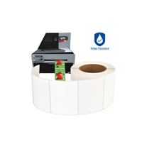 Rollo de etiquetas de PP brillante de inyección de tinta para impresora Epson Color Works C6500 C8000 C4000