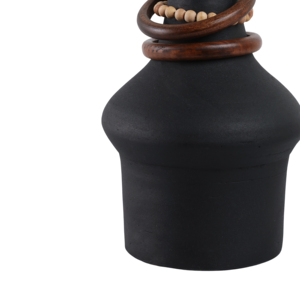 Vaso a Bottiglia con Anelli in Legno, Vaso Moderno per Fiori, Decorazione per Soggiorno, Camera da Letto, Ufficio - Product Image 5