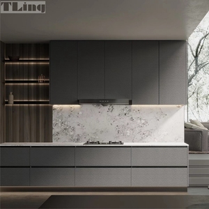 Phong cách hiện đại cao cấp tùy chỉnh tủ bếp thời trang avant-garde với bồn rửa bản lề Ngăn kéo trượt phụ kiện - Product Image 3