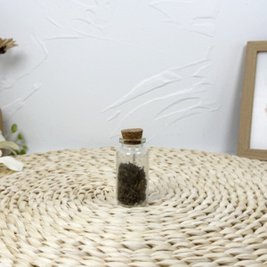 En stock bouchon en liège bouteille en verre de distribution de pilules avec emballage de gravier en cristal - Product Image 5