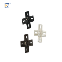 Connecteurs d'angle croisés pour barres de grille géorgiennes, barres Muntin, bandes décoratives en verre isolant, double vitrage, fenêtres, portes, plastique