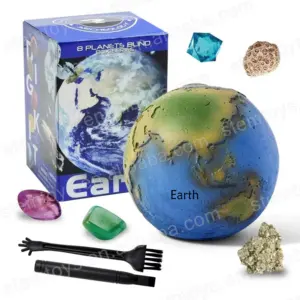 Hot selling Solar System Exploration Gem Excavation Archaeological Toys Science Education Toys dig it out Gift for kids