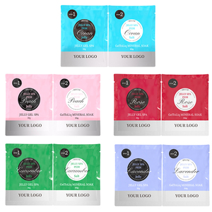 Venta al por mayor Natural Crystal <span class=keywords><strong>Jelly</strong></span> <span class=keywords><strong>Para</strong></span> <span class=keywords><strong>Pedicure</strong></span> Spa Mud 2 Pasos Pedicur Foot Soak 50 + 50G Eliminar el olor del pie <span class=keywords><strong>Jelly</strong></span> <span class=keywords><strong>Pedicure</strong></span> Spa Set - Product Image 3