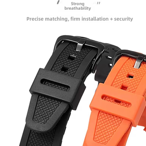 Bracelet de montre en silicone pour <span class=keywords><strong>Casio</strong></span> W-218H/<span class=keywords><strong>F</strong></span>-108 AE1200/1000/1300 Bracelet de montre de luxe respirant 18mm avec boucle - Product Image 3