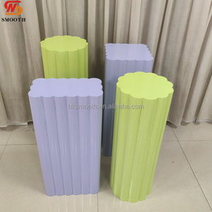 SMOOTH <b>Tall</b> Flower Stand Pillar Pedestal Transparent Acrylic Floral Plinth <b>Table</b> Centerpiece Event Decor - Product Image 6