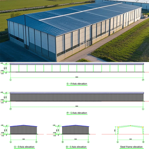 Industrial-Style H Beam I Beam Prefab Steel Structure Prefabricated Workshop Warehouse Buildings - Product Image 2