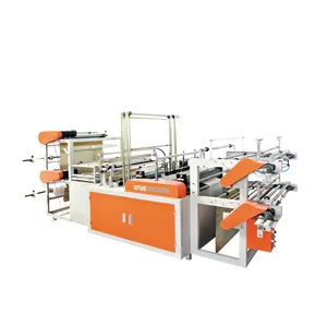 Computer Control 2 Layers Rolling Vest And Flat Bag Making Machine