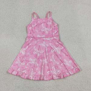 Vestido de yoga de verano transpirable con estampado y borde festoneado para bebés, estilo A hasta la rodilla, para el 4 de julio - Product Image 4