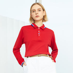 Golf de alta calidad para hombre para camisa de manga larga de gran tamaño, solapas transpirables, logotipo personalizado, tela de punto que absorbe la humedad, seda - Product Image 2