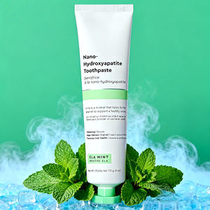 Dentifrice Nano Hydroxyapatite Sans Fluorure, Répare l'Émail, pour Dents Sensibles, Blanchissant, Soin Buccal, Menthe Fraîche - Product Image 1