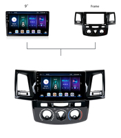 9 "Android12 GPS Dvd Octa Core 4G écran tactile CarAutoPlay multimédia voiture stéréo Radio Audio voiture lecteur DVD pour Toyota Fortuner