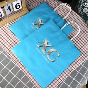 Custom Printed Kraft <b>Paper</b> Bags for Retail Shopping and Gift Packaging <b>Biodegradable</b> Sustainable <b>Paper</b> Bags With Your Logo - Product Image 4