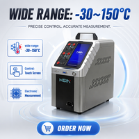 Four de calibration portable à bloc sec basse température avec écran LCD, USB, OEM, chauffage et refroidissement rapides 150°C avec mesure électronique