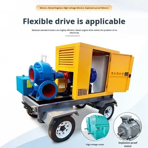 Bomba Móvil de Flujo Mixto de Alta Potencia con Impulsor Grande, 30hp, para Riego Agrícola, Agua Limpia, Cría y Riego - Product Image 4