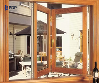 Ventanas Clásicas de Acero Inoxidable con Rejillas de Aluminio y Madera Plegables para Escaleras, Apartamentos, Jardines, Salas de Estar al Aire Libre