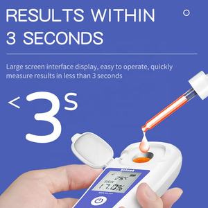 Портативный цифровой рефрактометр с настраиваемыми цветами, ручной рефрактометр с АТК, тестер содержания сахара, диапазон Brix 0-35% - Product Image 3