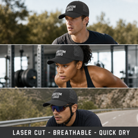 Casquette de sport perforée au laser avec logo personnalisé, qualité supérieure, séchage rapide, casquette de baseball, prix d'usine en gros, casquette de course à 6 panneaux