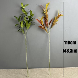 Vente en gros usine – Meilleure vente : Plante artificielle toucher réel, tige d'olivier artificielle, branche d'olivier artificielle pour décoration de mariage - Product Image 2