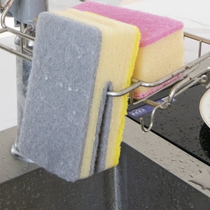 Fff5113 thiết kế mới U hình món ăn Scrubber pad làm sạch cellulose miếng bọt biển nhà bếp không Scratch chà bọt biển - Product Image 3