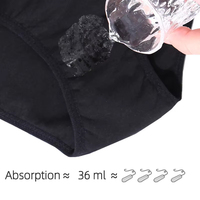 Approvisionnement d'usine Bambou Femmes Menstruel Période Culotte Absorbant 4 Couches Anti-Fuite Culotte Culotte Menstruelle Sous-Vêtements