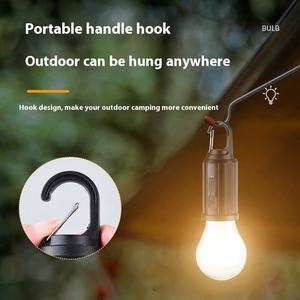 Nouvelle lampe solaire d'extérieur pour tente de camping avec ampoule LED COB tungstène chaude, corps doré en ABS, pour l'éclairage des stands de marché nocturne - Product Image 3