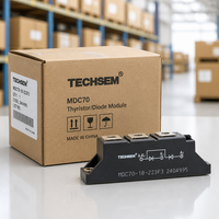 Module de diode redresseuse TECHSEM MDC70-18-223F3 70A 1800V, redresseur à pont SCR haute fiabilité pour alimentation électrique