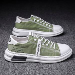Men's Summer Breathable Lace up <b>Canvas</b> <b>Sneakers</b> Comfortable Rubber Outsole Casual Trendy All-Match - Product Image 2