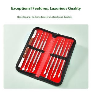 Couteau et cuillère de sculpture de cire d'acier inoxydable d'instrument dentaire pour l'outil de sculpture et de remplissage de prothèse dentaire - Product Image 5